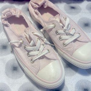 Lavender/Light Pink Slip on Converse 6.5
